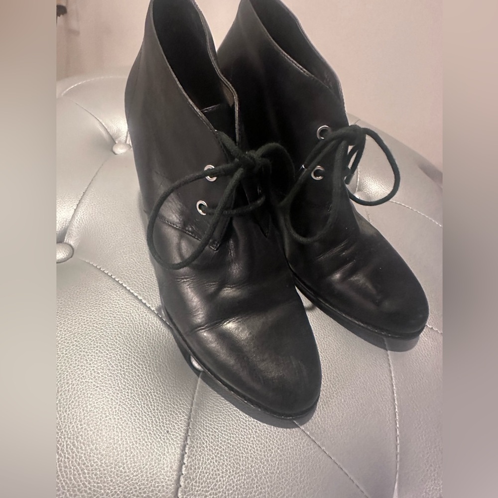 Cole Haan | Lace Up Wedge Booties - Picture 7 of 9